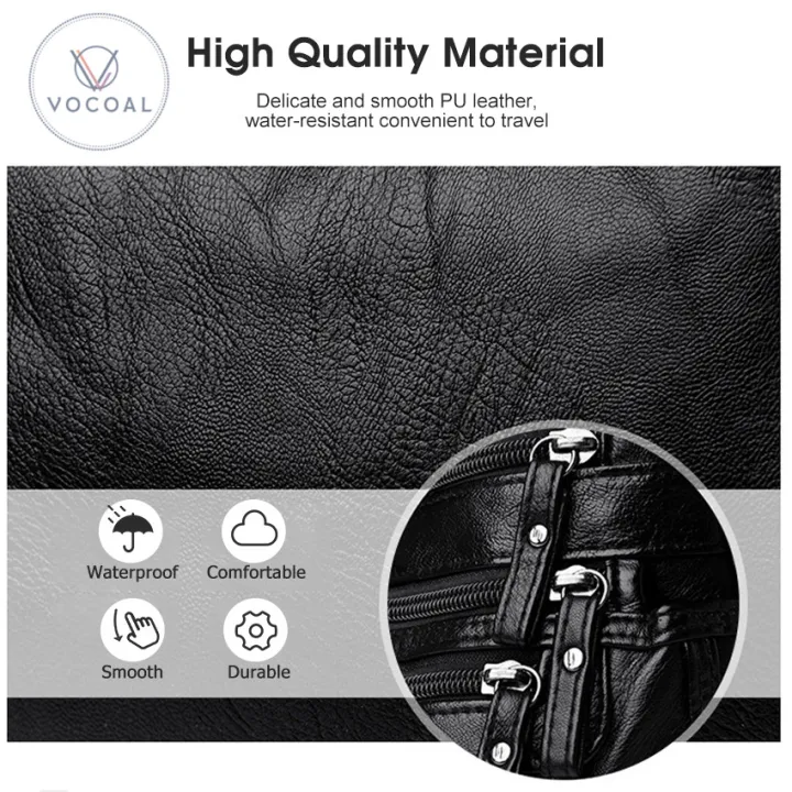 Vocoal%20Crossbody%20Shoulder%20Bag%20Soft%20Leather%20Bag%20Female%20Fashion%20Simple%20European%20American%20Trend%20Retro%20Multi-pocket%20Large%20Capacity%20Water%20Resistant%20Sling%20Bag%20-%20Image%205