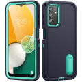 3 In 1 Full Cover Shockproof Phone Case With Stand For Samsung Galaxy A13 4G / A13 5G / Galaxy A04S Thick Hard Phone Casing Contrasting Colors Fashion Phone Cover Shell. 