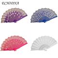 ECHIDNA Folding Fan Comfortable Grip Cheongsam Hanfu Show Hand Fan. 