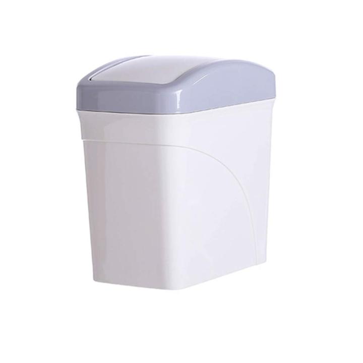 Mini%20Plastic%20Waste%20Bin%20with%20Swing%20Lid,%20Small%20Waste/%20dust%20Bin%20for%20Bathroom%20or%20Toilet%2017%20cm%20Height%20-%20Image%203