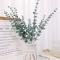 12PCS Artificial Eucalyptus Leaves Simulated Green Leaf Branches Wedding Party Garden Table Decoration Home Decor Plants. 