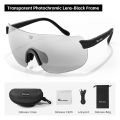 WEST BIKING Photochromic Men's Cycling Glasses Lightweight TR-90 Rimless Sunglasses for Women Colorful Aesthetic Sports Glasses. 