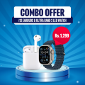 Vorix BUNDLE OFFER with - Buy Airpods Get Ultra 2 LED Watch Free - i12 Wireless Earbuds Bluetooth Headsets. 