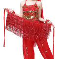 Yfashion Professional Belly Dance Skirt Hip Scarf With Tassel Latin Dance Hip Belt Performance Costume. 