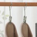 Simple Plastic Clothes Hanger Clip Set / Portable Rope Clothespins / Windproof Clothes Peg Supplies. 