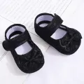 New Bows Baby Girl Shoes Big Lace Bowknot Newborn Princess Cotton Shoes Non-slip Soft Sole Toddler Shoes First Walkers. 