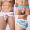 Underwear Men's Briefs Men's Modal Mid-Waist Breathable Comfortable Underpants Youth Trendy Personalized Printed Shorts. 