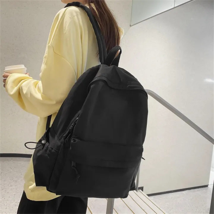 Large%20Bookbag%20For%20Girls%20Black%20School%20Backpack%20Middle%20Student%20Schoolbag%20Solid%20Color%20Backpack%20Women's%20Bookbags%20-%20Image%203