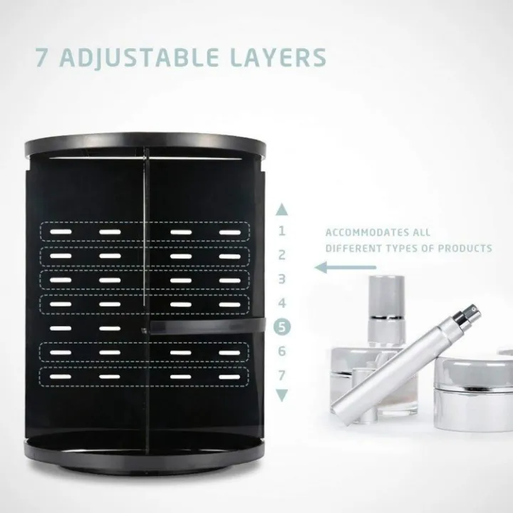 360%20Rotating%20Makeup%20Organizer,%20DIY%20Adjustable%20Makeup%20Carousel%20Spinning%20Holder%20Storage%20Rack,%20Large%20Capacity%20Make%20up%20Caddy%20Shelf%20Cosmetics%20Organizer%20Box,%20Great%20for%20Countertop%20-%20Image%203