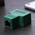 RJ45 1 to 2 Female Port Splitter Adapter LAN Ethernet Connector Plug Socket. 