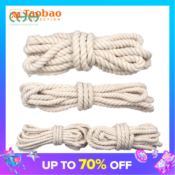Thick Binding Rope Thread Cotton Rope Hand-Woven Decoration Fine Cotton Thread Material Wear-Resistant