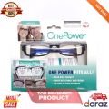 Reading Glasses For Men from One Power Readers - 1 Pair for Women & Men with Spring Hinge  Custom Adjusts from .5 – 2.5. 