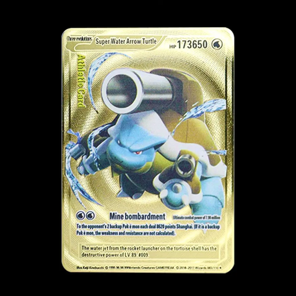 pokemon cards golden Pokemon 183200 Points High Hp Charizard Pikachu Mewtwo  Gold Black English French Metal Cards Vmax Mega GX Game Collection  CardsParty Games Crafts | Daraz.lk