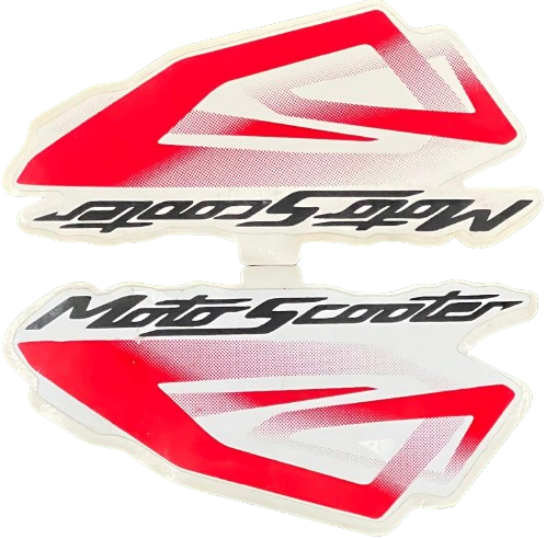 Honda Dio Red Bike Front Panel Both side Stickers