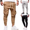 Men Pants Fashion Men Jogger Pants Men Fitness Bodybuilding Gyms Pants for Runners Clothing Autumn Sweatpants Size 3XL Mid. 