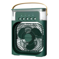 Portable Humidifier Air Cooler Mini Fan with 3 Speed Modes, Water Spray, 7 Color LED Lights, Timer, and USB for Home, Office, and Kitchen Use. 