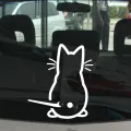 Funny Moving Tail Cat Car Sticker Window Wiper Decals Rear Windshield Sticker. 