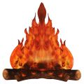 Hot Halloween Fake Flame Paper 3D Decorative Cardboard Fire Party Decoration Artificial Fire Flame Campfire Centerpiece. 