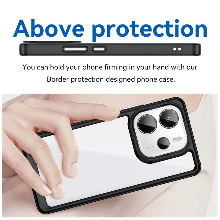 Lenuo%20For%20Redmi%20Note%2014%204G%20Back%20Cover%20Coque%20Fundas%20Hard%20Translucent%20Clear%20Phone%20Case%20-%20Image%204