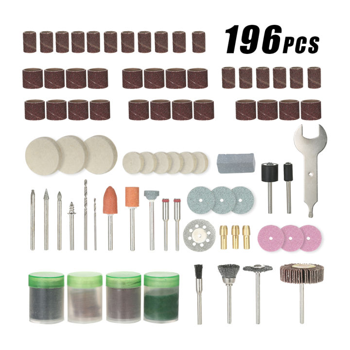 KOGEEK%20196pcs%201/8"%20Shank%20Rotary%20Tool%20Accessories%20Set%20Sanding%20Grinding%20Brushing%20Polishing%20Bits%20Accessory%20Kit%20with%20Storage%20Box%20for%20Dremel%20Grinder%20-%20Image%208