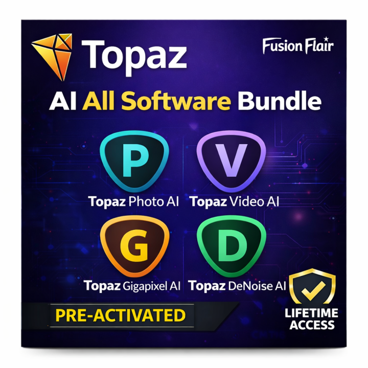 Topaz Software Topaz AI All Software Bundle Pre-Activated | Photo AI + Video AI ...