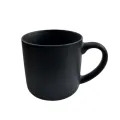Matt Black Colour Straight 11Oz Ceramic Mug For Coffee And Tea. 
