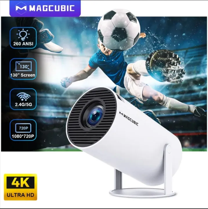 HY300 Projector HD 4K Android 11 Dual 260ANSI Allwinner H713 BT5.0 1080P 1280*720P Home Cinema Outdoor Projector