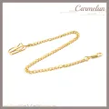 【ZIME】Pocket Watch Chain For Antique Quartz Vintage Pocket Watch Bronze Alloy Chain. 