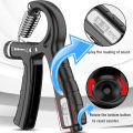W-20B 5kg-60kg Adjustable Gripper Fitnesas Hand Exerciser Grip with Counter Durable Hand Strength Exercise Fitness Tool. 