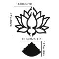 1Pc Lotus Crystal Shelf Display Essential Oil Rack Candles Stone Floating Wall Shelf Modern Home Decoration Wall Decor Gift. 