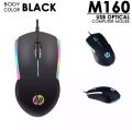 HP M160 Wired Gaming Mouse with High Performance Optical 7 Colors Rainbow LED. 