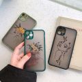 Line Art Sketch Flower Girl Protection Phone Case For iPhone 12 11 13 Pro MAX X XS XR SE 2 6s 7 8 Plus Hard Translucent Cover. 