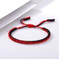 Black Red White Woven Thread Rope Lucky Bracelet Women Men Charms Bracelets Jewelry For Lovers' Best Gift Friendship Bangles. 