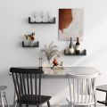wall Floating Wall Shelf 3 pair high durable waterproof Shelfs in the living room, bedroom, or kitchen.. 