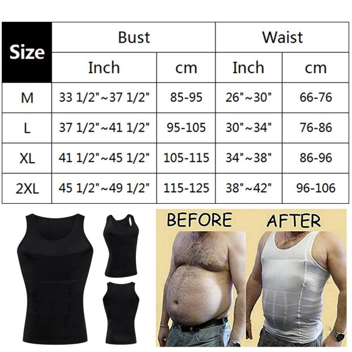 Compression%20Undershirt%20Men%20Body%20Shaper%20Adbomen%20Control%20Tank%20Top%20Black%20Workout%20Gym%20Shirts%20Slimming%20Shapewear%20Ab%20Weight%20Vest%20XXXL%20-%20Image%202