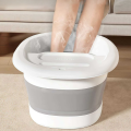 Collapsible Foot Bath Tub for Foot Massage and Soaking, Foldable Portable Foot Spa Basin for Foot Care. 