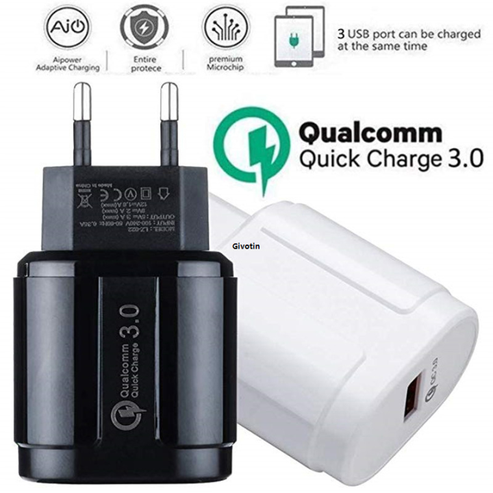 Usb%20Charger%20Quick%20Charge%203.0%20Qualcomm%20Qc3.0%20Fast%20Charging%20Eu%20Plug%20Mobile%20Phone%20Charger%20For%20Qc%203.0%20Charger%20-%20Image%203