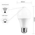 12W Motion Sensor Light Bulb,Outdoor/Indoor Movement Activated Security LED Bulb,1000LM,E26/B22,3500K Warm White. 