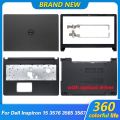 New Top Case For Dell Inspiron 15 3576 3565 3567 LCD Back Cover Upper Top Bottom Shell Lower Cover Front Bezel Hinges Black 15.6. 