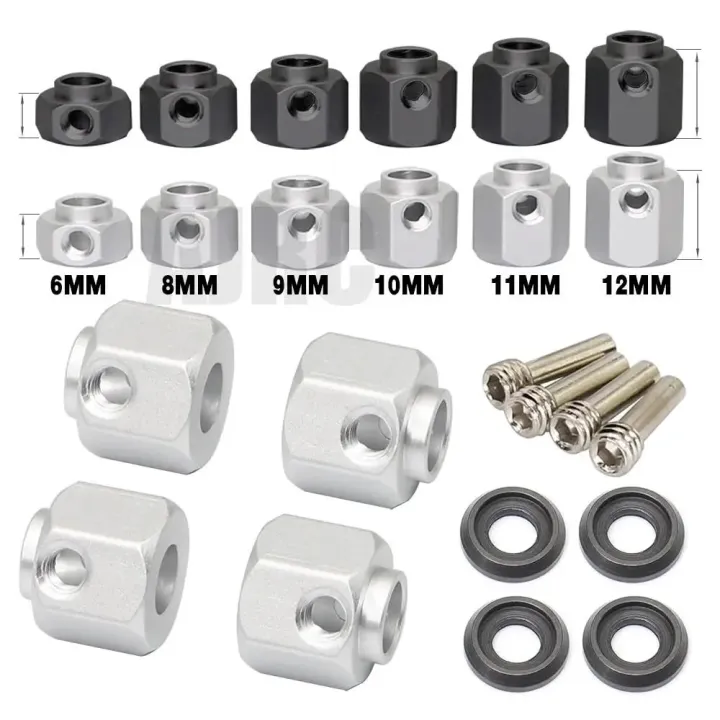 Reading WritingCar Widen Adapter Widening Set 6-12MM For Traxxas 1/10 TRX4 G500 K5 Defender TRX6 g63 RC Trucks Wheels Upgrate Parts AccessoriesWooden Toys