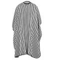 LibiLuxury Adjustable Black And White Stripe Hairdressing Gown Hair Cutting/barbers Cape Hairdressing Hair Cutting Gown Barber Apron. 