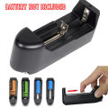 Universal Battery Charger Single Slot Charging For 3.7V 18650 16340 Li-ion Rechargeable Battery or with cable. 