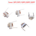 5PCS 5MM Ceramic Trimmer Capacit Adjustable Capacitor Trimmer Variable Ceramic Capacitor 3PF 5PF 10PF 20PF 30PF. 