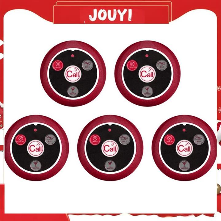 Restaurant Pager Wireless Waiter Transmitter 433MHz Red A