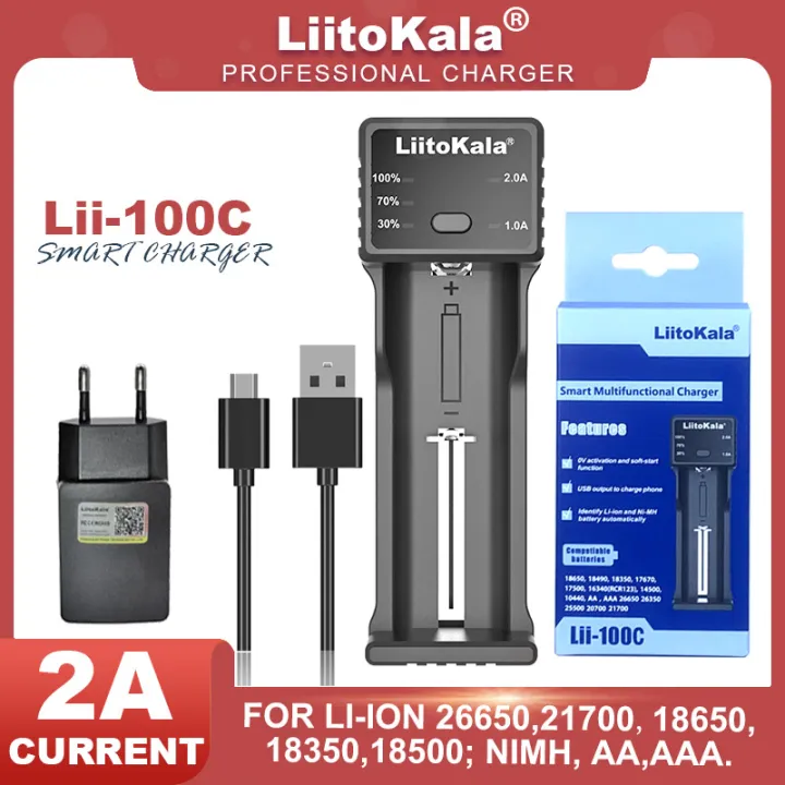 Lii-100C%20Lii-100%20Lii-100B%20Charger%20For%2018650%2018350%2026650%2016340%20RCR123%2014500%203.7V%202A%20USB%20Smart%20Charge%20-%20Image%202