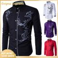Enigma- Male Shirt Lapel Casual Men Shirt. 