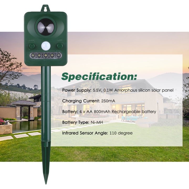 KOGEEK%20Solar%20Ultrasonic%20Pest%20Repeller%20Outdoor%20Animal%20Repeller%20with%20Ultrasonic%20Sound%20Motion%20Sensor%20and%20Flashing%20Light%20Keep%20Animals%20Away%20Repellent%20Squirrels%20Mouse%20Bird%20Cat%20Dog%20Bat%20-%20Image%207