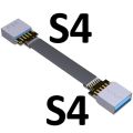 Cable 90 Up Downward 3.0 Extension Length 5Cm-3M And Usb Usb Cable Degree Emi Flat Connector Ribbon Fpc Shielding Customization(S4-S4_5Cm). 