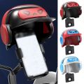 Universal Waterproof Motorcycle Mobile Phone Holder Shockproof Cartoon Small Helmet Rider Phone Stand Sunshade Phone Bracket for Motorcycle Accessories. 