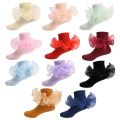 Candy Color Princess Girls Frilly Sock For Party Dance Children's Sock With Lace Soft Kids School Socks Ruffles Baby Socken. 